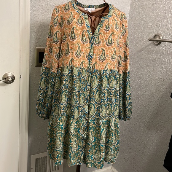 DR2 by Daniel Rainn V Neck Dress NWOT - Picture 2 of 12